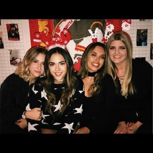 Long sleeve ripped sweater